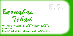 barnabas tibad business card